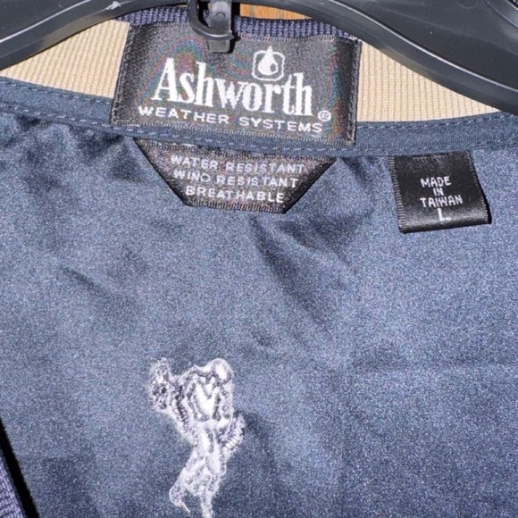 Ashworth Weather Systems Men's Golf Vest Water Resistant Wind Resistant Navy L‎ - Picture 2 of 5